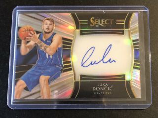 Luka Doncic Auto 2018 - 19 Select Mavs Sp Roy Rookie Rc /199
