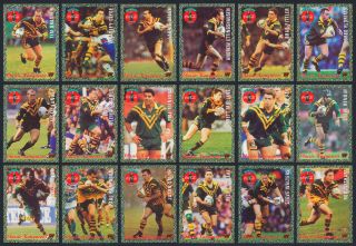 Classic Kangaroos 1995 Dynamic Coca Cola Rugby League Set Of 18 Cards