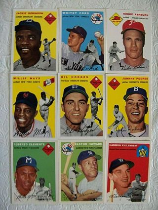 1954 Topps Archives Baseball Complete 256 - Card Reprint Set; Nm/mt,  ; (1994)
