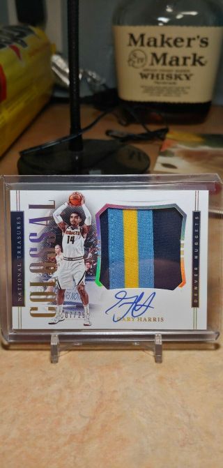 2018 - 19 National Treasures Gary Harris Colossal Denver Nuggets Auto Patch 7/25
