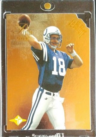 1998 Absolute Tandem Peyton Manning Rc Brett Favre Colts Green Bay Packers