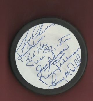 1991 Zellers Masters Of Hockey Autographed Puck