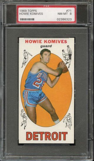 1969 - 70 Topps 71 Howie Komives Psa 8 Pistons K1460