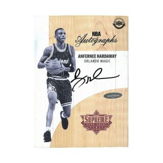 Anfernee Hardaway 2016 - 17 Upper Deck Hard Court Basketball Nba Autographs