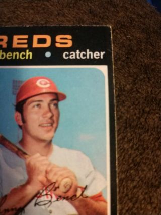 1971 TOPPS 250 JOHNNY BENCH REDS 5