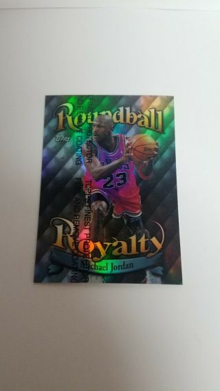 Michael Jordan 1998 Topps Roundball Royalty Refractor Rare Ssp