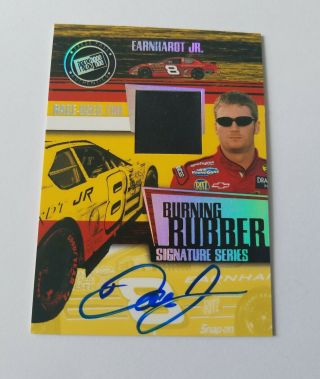Dale Earnhardt Jr 2005 Press Pass Autograph Tire Card