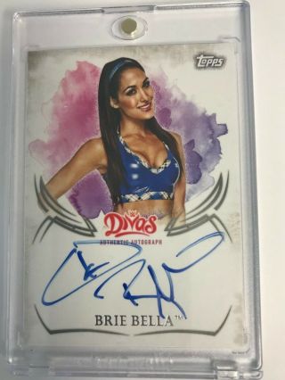 2015 Topps Wwe Undisputed Brie Bella Divas On - Card Auto Ua - Bb