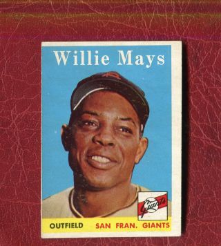 1958 Topps 5 Willie Mays (hof) San Francisco Giants Set Break Exmt / Exmt,