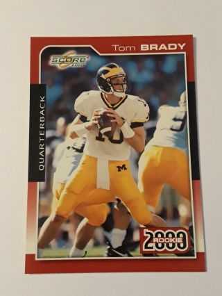 2000 Score 316 Tom Brady Rookie England Patriots