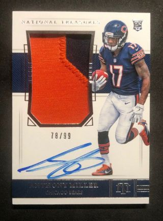 Anthony Miller 2018 Panini National Treasures Rookie Patch Auto /99 True Rpa