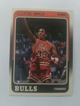 1988 - 89 Fleer 20 Scottie Pippen Rookie Card (chicago Bulls) Nm