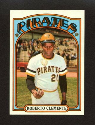 1972 Topps 309 Roberto Clemente - Pittsburgh Pirates Hall Of Fame Hof -