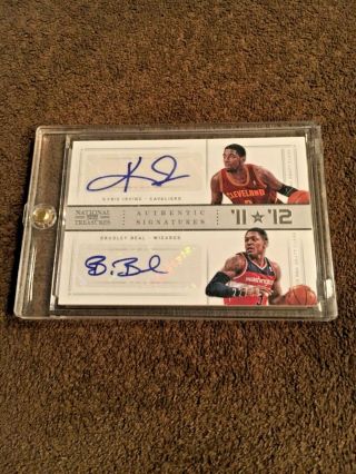 Kyrie Irving/bradley Beal 2012 - 13 National Treasures Duel Auto /49
