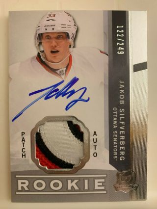 2012 - 13 Upper Deck The Cup 119 Jakob Silfverberg Rc Auto Patch 122/249