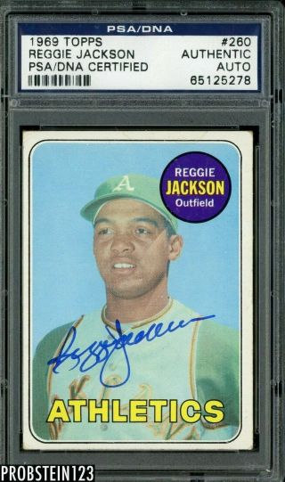 1969 Topps 260 Reggie Jackson A 
