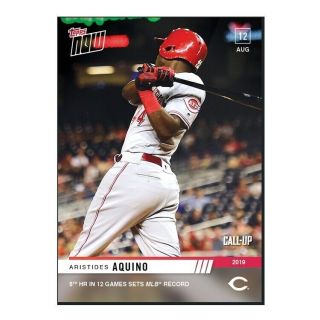 2019 Topps Now Card 675: Cincinnati Reds Aristides Aquino (call - Up) (pre -)