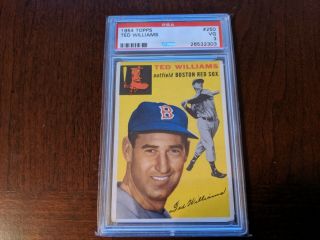 1954 Topps 250 Ted Williams Psa 3