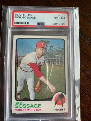 1973 Topps Rich Goose Gossage 174 Psa 8 Rookie Card