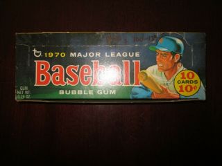 1970 Topps Baseball Empty Wax Box