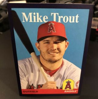 2019 Topps Archives Mike Trout - Angels Purple Parallel Purple Border /175