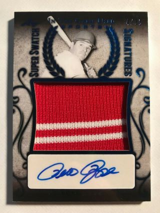 2019 Leaf In The Game Pete Rose Reds Game Jersey Auto Autograph 4/35