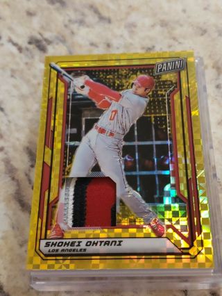 2019 Panini The National Vip Gold Shohei Ohtani 4 Color Patch Angels D 2/5