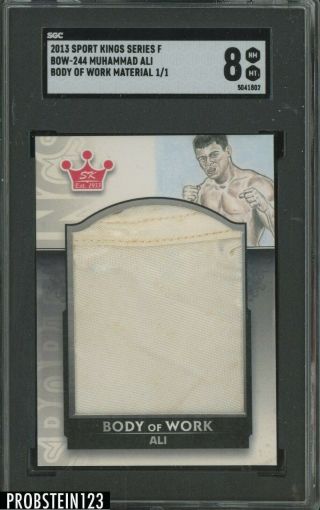 Muhammad Ali 2013 Body Of Work Material Bow - 244 1/1 Fight Worn Boxing Patch