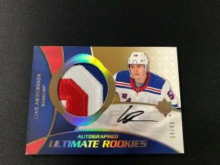 2018 - 19 Ud Ultimate Lias Andersson 2008 - 09 Retro Rookies Auto Patch /49