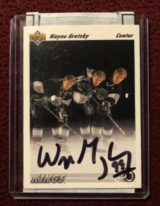 1991 - 92 Upper Deck Wayne Gretzky In Person On Card Auto Autograph - Kevin Savage