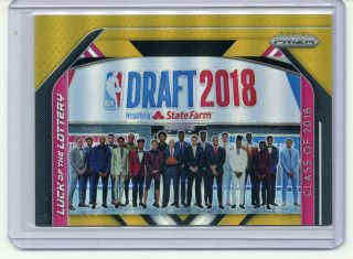 Luka Doncic Trae Young 2018 - 19 Prizm Luck Of The Lottery Rc Gold Prizm 06/10