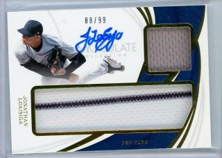 2019 Immaculate Jonathan Loaisiga Dual Jersey Auto D 88/99