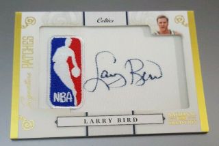 2010 National Treasures Gold Larry Bird Auto W/nba Patch /swatch 2/5.  Only 5