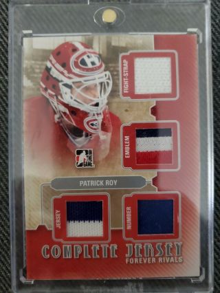 2012 - 13 In The Game Forever Rivals Complete Jersey Silver Patrick Roy