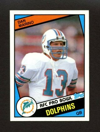1984 Topps 123 Dan Marino Miami Dolphins Hof Rookie Rc Centered - Nm - Mt,  (2)