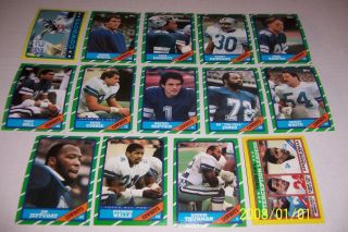 1986 Topps Dallas Cowboys Complete Team Set Tony Dorsett Too Tall Randy White