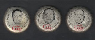 1964 - 65 Coca Cola Chicago Blackhawks Caps Full Team Set 18/18
