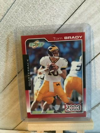 2000 Score 316 Tom Brady England Patriots Rc Rookie