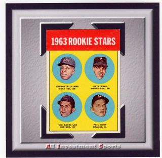 1963 Topps Ward/williams/roof 324 Nm,  Baseball Card For Your Set M90