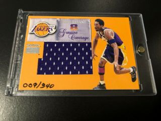 1999 - 00 Skybox Premium Coverage Kobe Bryant Game Jersey 