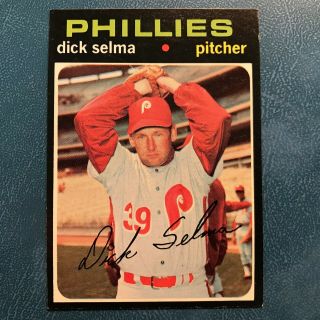1971 Topps Set Dick Selma Rare High Sp 705 Phillies - Nr -