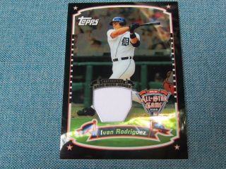 2005 Topps All Star Fan Fest Ivan Rodriguez Jersey Card (b17) Detroit Tigers