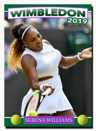 Serena Williams Wimbledon 2019 Tennis Card Collector 