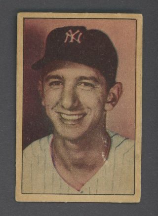 1952 Berk Ross Billy Martin York Yankees Rc Rookie