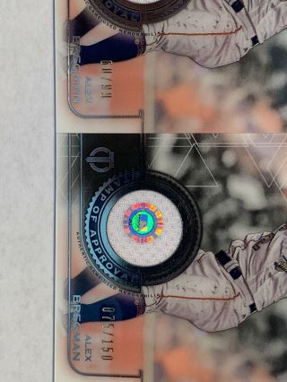 2 ALEX BREGMAN 2019 TOPPS TRIBUTE GAME PATCH 60/99 & 75/150 CARDS ASTROS 2