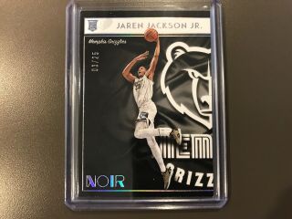 2018 - 19 Noir Jaren Jackson Jr Holo Silver 3/25 Rookie Card Sp Grizzlies