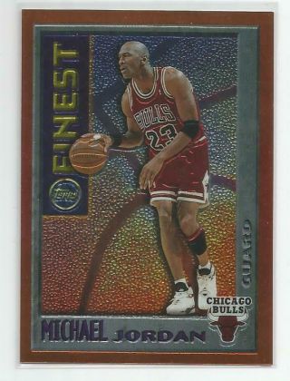 1995 - 96 Topps Michael Jordan Mystery Finest Insert M1