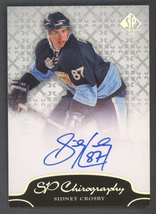 2011 - 12 Sp Authentic Chirography Sidney Crosby Penguins Auto 16/50