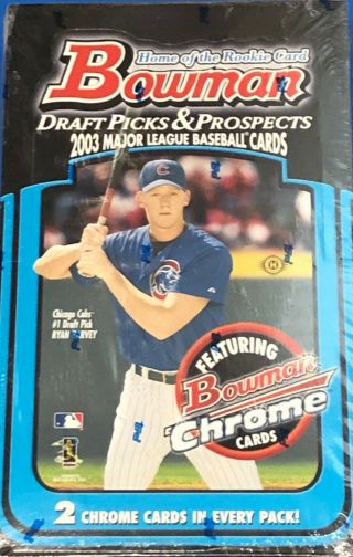 Box 2003 Bowman Draft Picks & Prospects Baseball Cards Factory