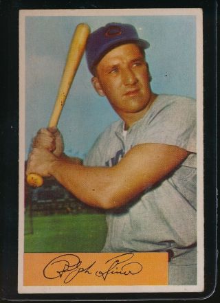 1954 Bowman Ralph Kiner Ex,  Chicago Cubs 45 Card Well Centered 6216hm